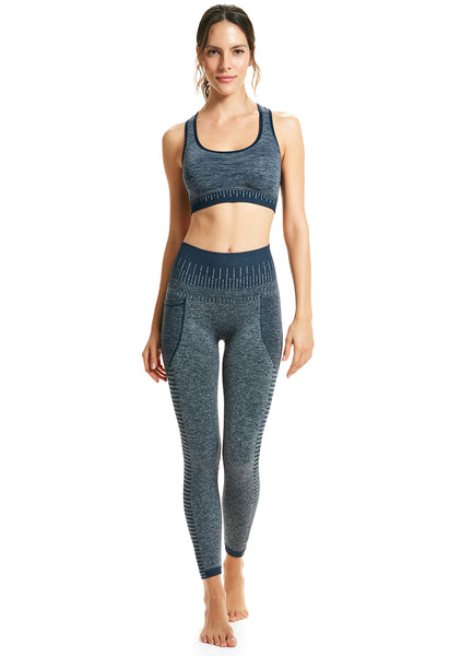 Legging Fitness Com Bolso Marinho