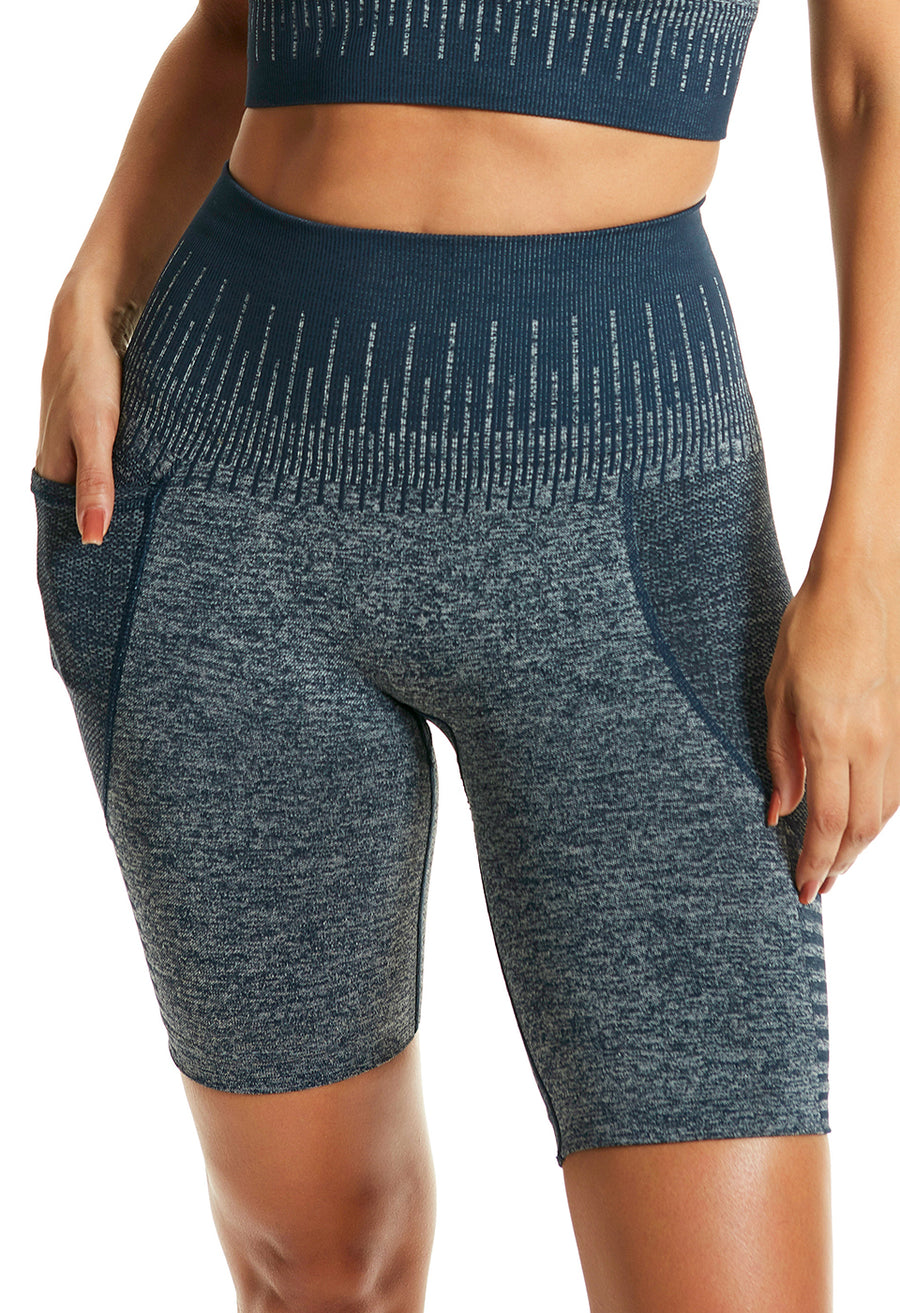 Bermuda Fitness Com Bolso Marinho
