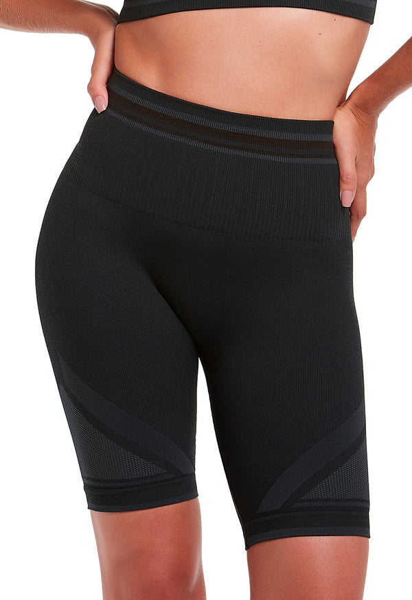 Bermuda Fitness Stripes Verde Militar