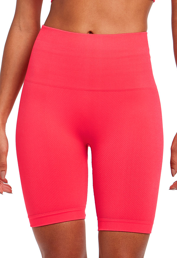 Shorts Fitness Cintura Alta Tecido Texturizado Energy