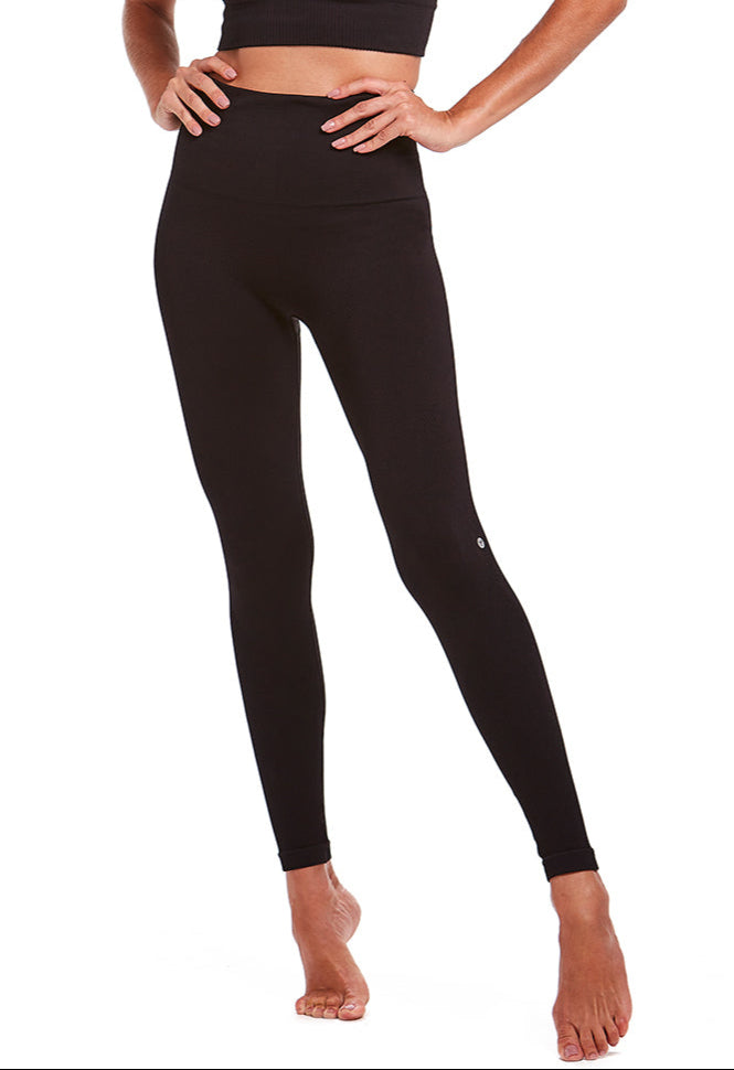 Legging Fitness Cintura Alta Tecido Texturizado Preto