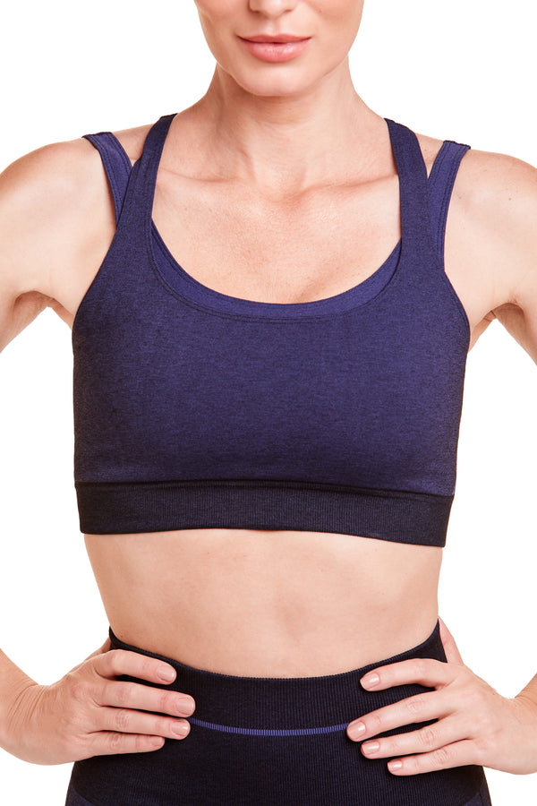 Top Duplo Fitness Active Índigo
