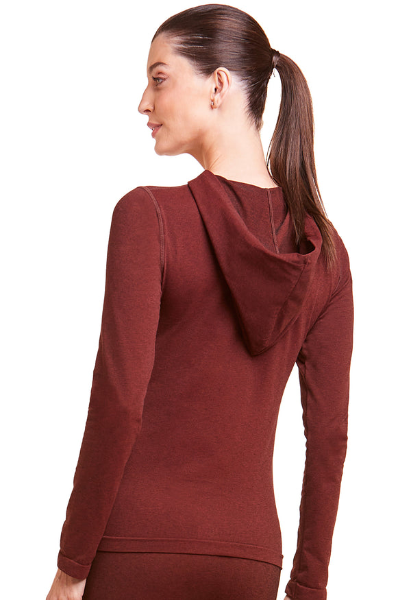 Blusa Fitness Manga Longa Com Capuz Barolo