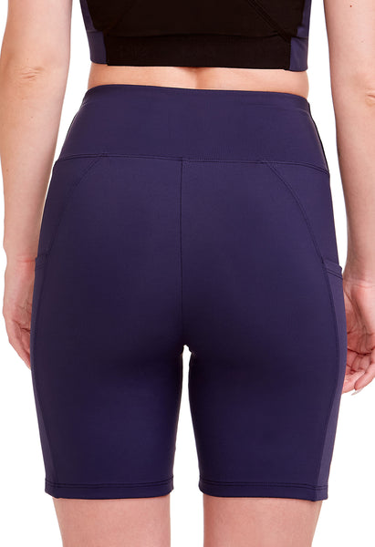 Bermuda Fitness Em Microfibra Com Bolso Índigo