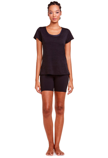 Camiseta Fitness Costas Abertas Preto