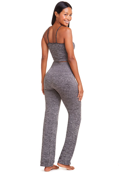 Calça Flare Cós Alto Fitness Yoga Preto