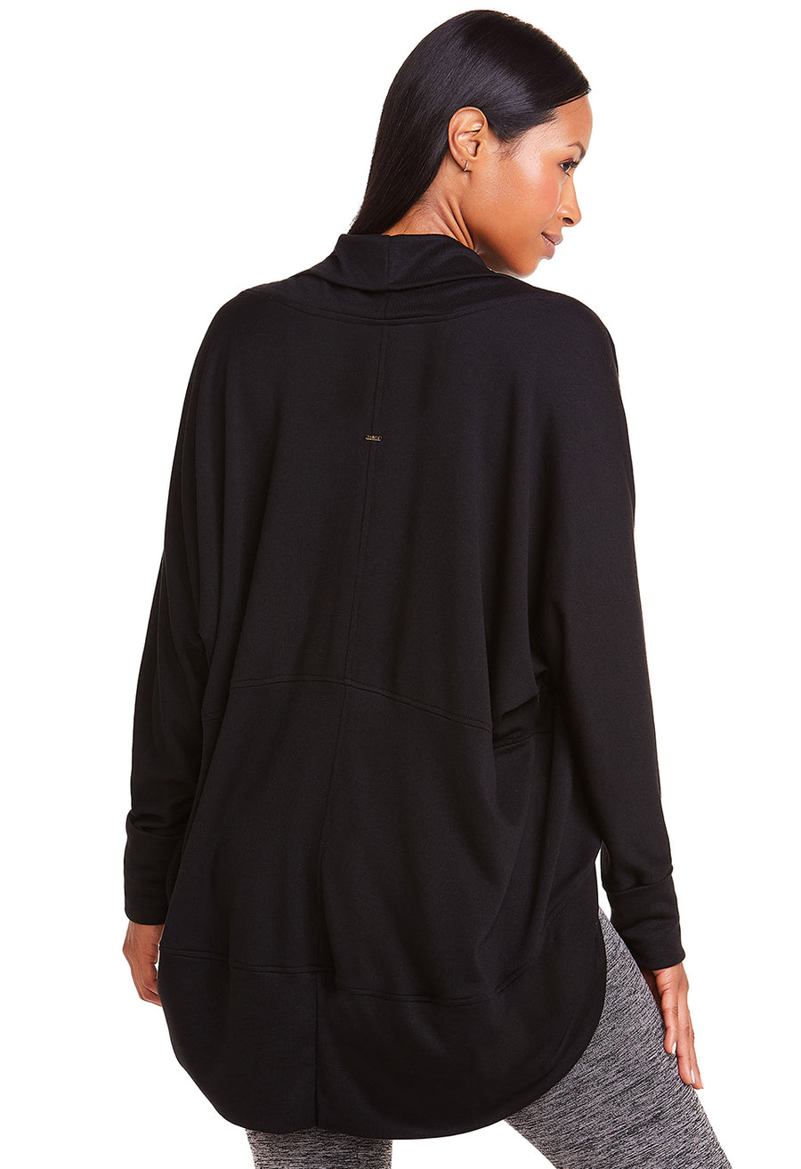 Kimono Overtop Fitness Yoga Preto