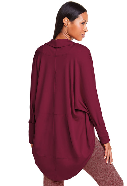 Kimono Overtop Fitness Yoga Cereja