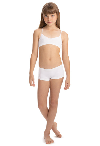 Calcinha Infantil Boxer Branco