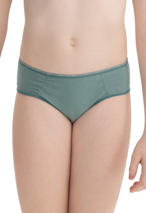 Calcinha Infantil Biquíni Drapeado Menta