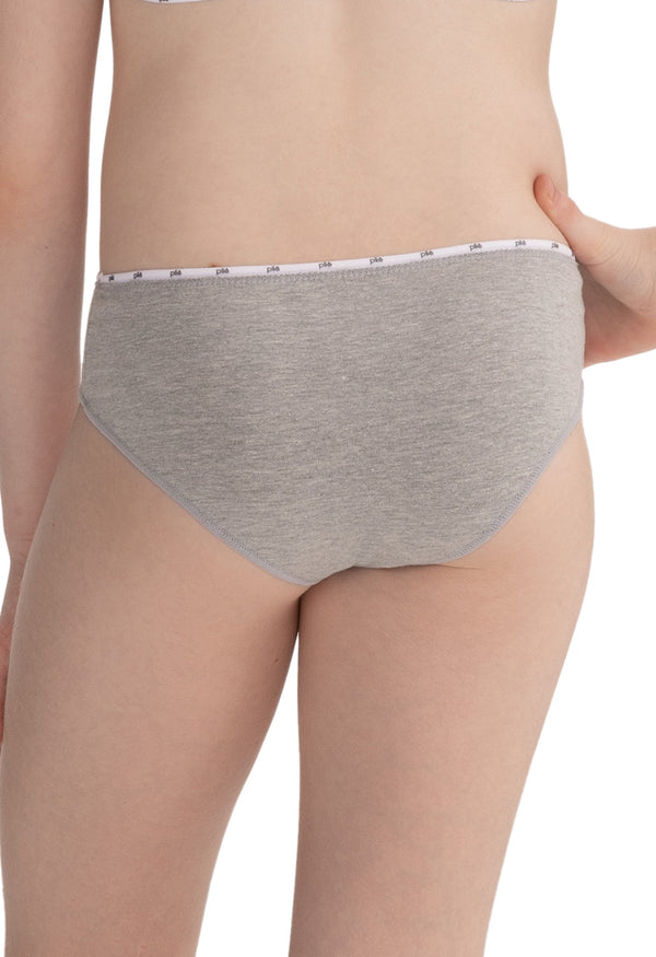 Calcinha Infantil Biquíni Drapeado Mescla