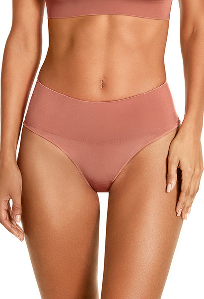 Calcinha Modeladora Tanga Leve Compressão Bronzer