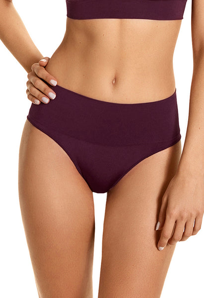 Calcinha Modeladora Tanga Leve Compressão Berry