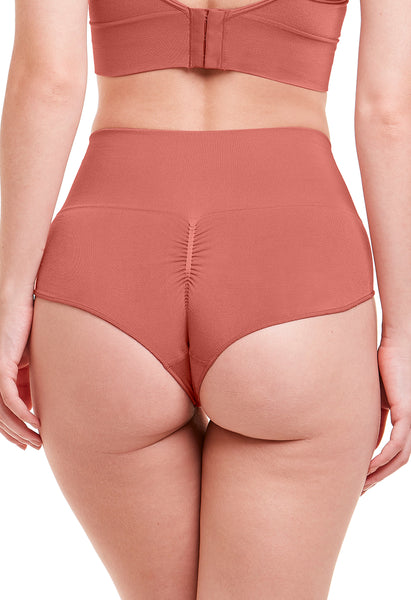 Calcinha Modeladora Leve Compressão Cintura Alta Biquíni Bronzer