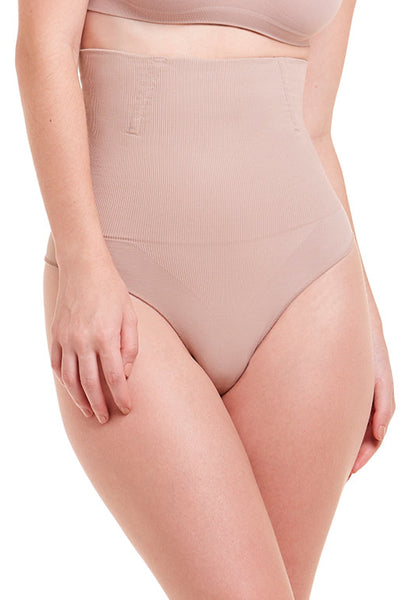 Calcinha Modeladora Abdominal Fio Dental Com Barbatana Blush