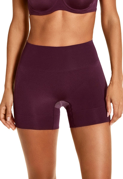 Shorts Modelador Leve Compressão Cintura Alta Berry