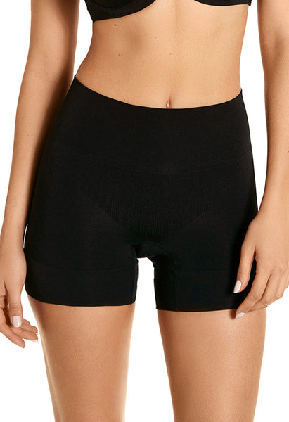 Shorts Modelador Leve Compressão Cintura Alta Black
