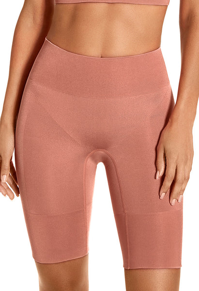 Bermuda Modeladora Leve Compressão Cintura Alta Bronzer
