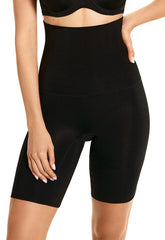 Bermuda Modeladora Abdominal Com Barbatana Reduz Atrito Nas Coxas Black