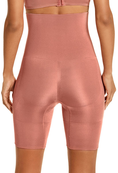 Bermuda Modeladora Leve Compressão Abdominal Com Barbatana Bronzer