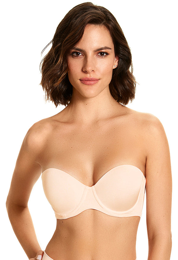 Sutiã Tomara que Caia com Bojo e Alças Removíveis Valoriza os Seios Vanilla