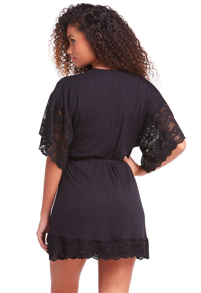 Robe Com Renda Preto