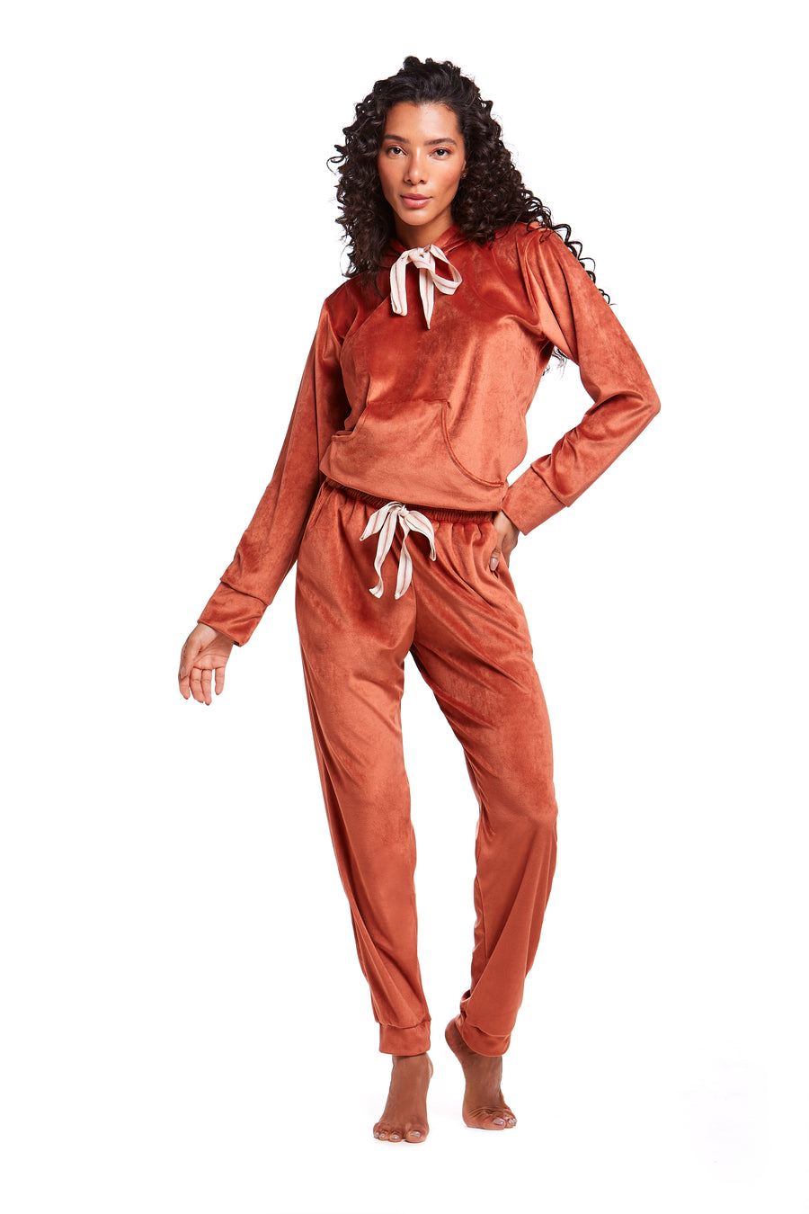 Calça Soft Jogging Com Bolso Bronzer