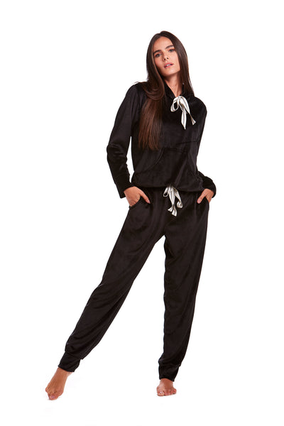 Calça Soft Jogging Com Bolso Preto