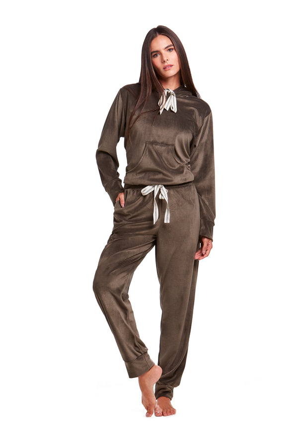 Moletom Soft Com Capuz Verde Militar