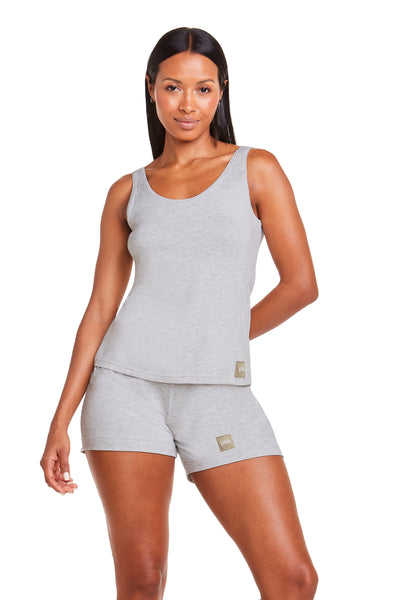 Pijama Curto Regata Viscose Mescla Claro