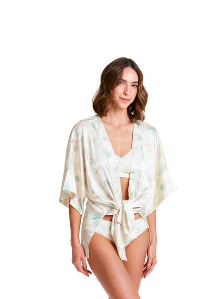 Robe Dreams Fendas Estampa Alho