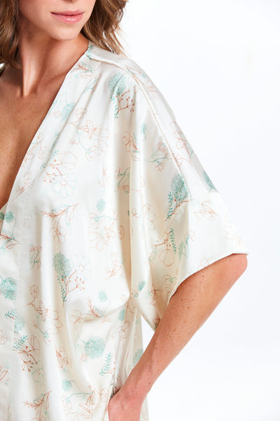 Robe Dreams Fendas Estampa Alho