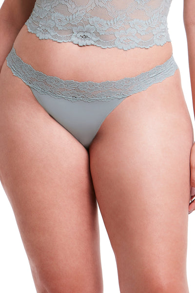 Calcinha Ajustável Fio Dental Com Renda Self Fresh Mint