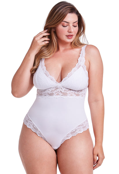 Body Com Bojo Removível E Renda Self Snow