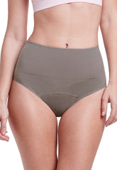 Calcinha Modeladora Absorvente Cós Duplo M.E.S. Afina Cintura Eucalipto