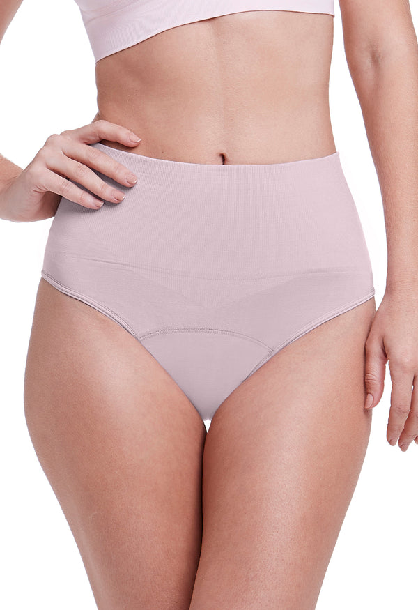 Calcinha Modeladora Absorvente Cós Duplo M.E.S. Afina Cintura Peônia