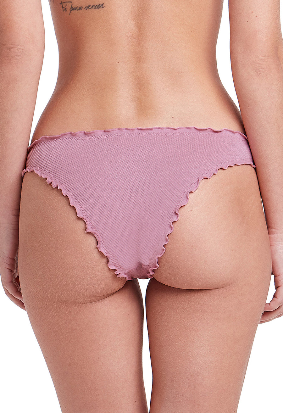 Calcinha Biquíni Frufru Rosa