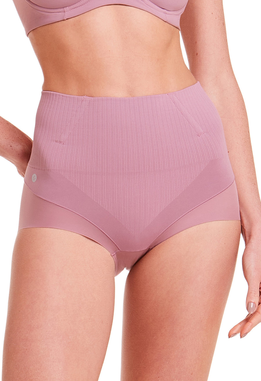 Calcinha Amazônia Control Modeladora Cintura Alta Boxer Invisível Afina Cintura Boto