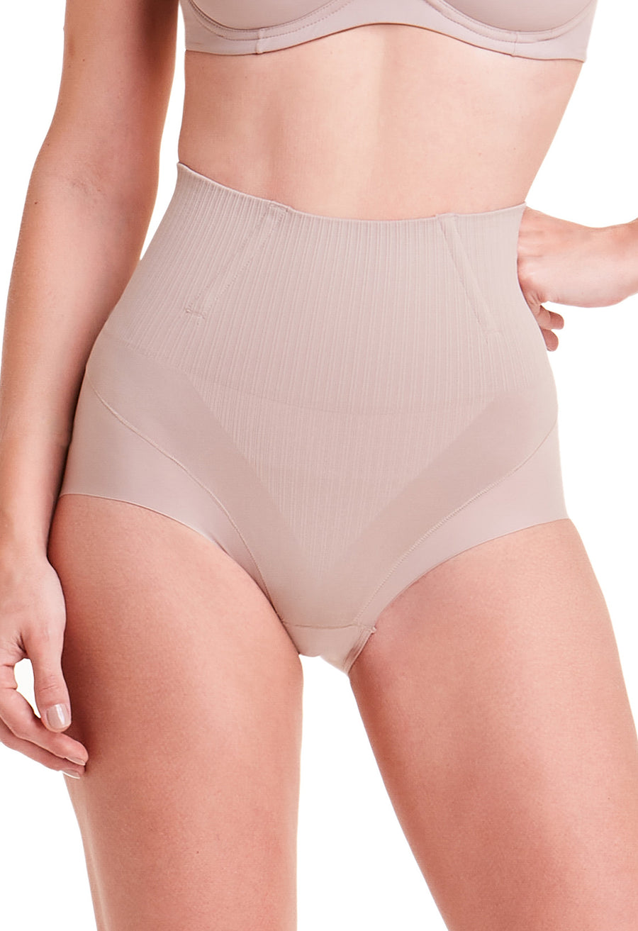 Calcinha Amazônia Control Modeladora Cintura Alta Boxer Invisível Afina Cintura Cupuaçu