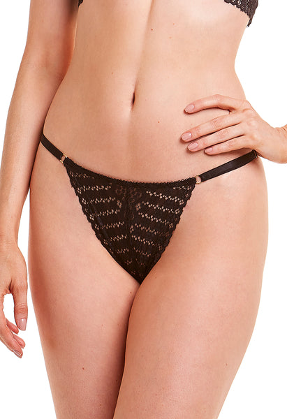 Calcinha Ajustavel Em Renda L´Amour Black