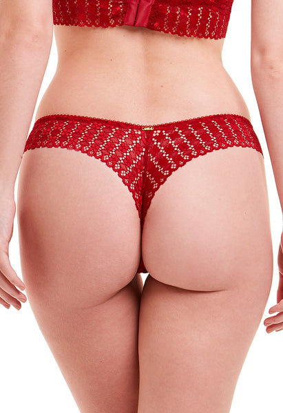 Calcinha Fio Dental Em Renda L'Amour Rouge