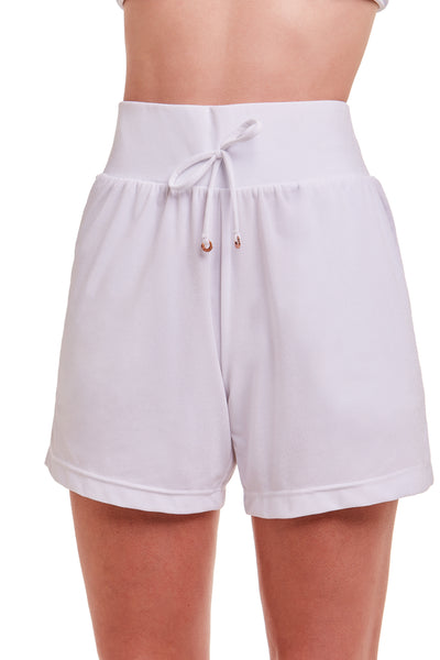 Shorts Athleisure Com Bolso White