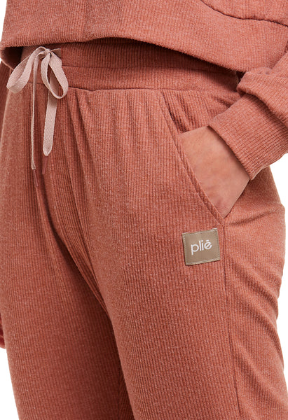 Calça Jogger Com Bolso Athleisure Camel
