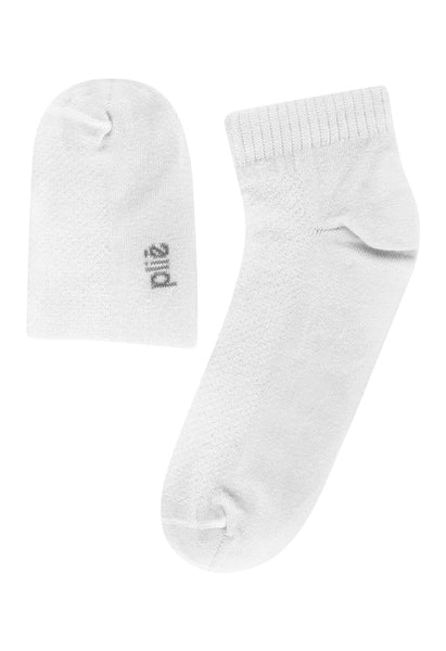 Kit 3 Pares Meia Soquete Branco