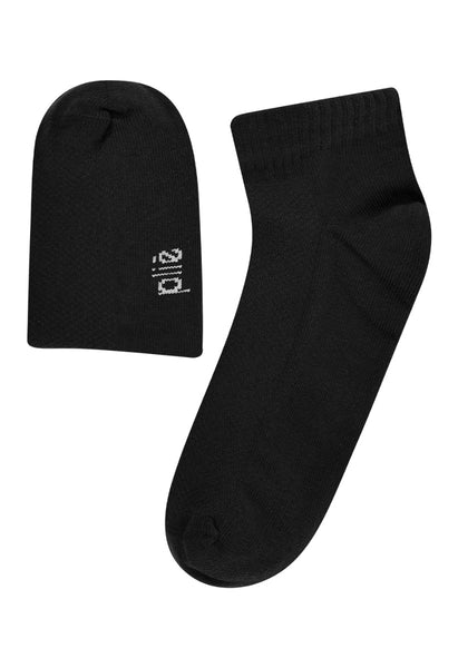 Kit 3 Pares Meia Soquete Preto