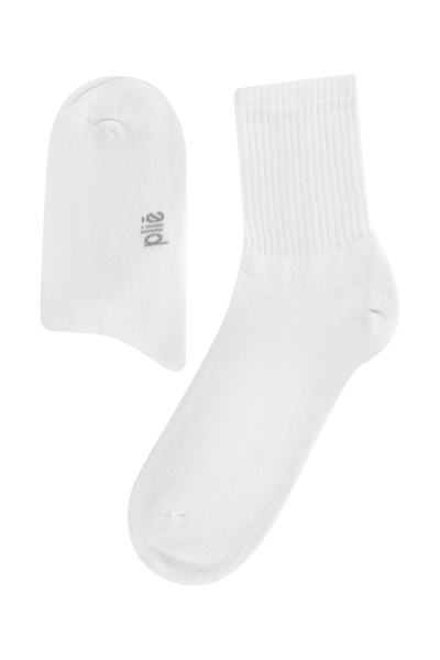Kit 3 Pares Meia Esportiva Branco