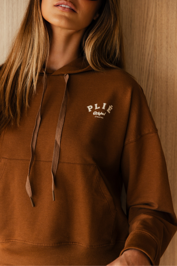 Blusa Com Capuz Athleisure Aero Caramelo