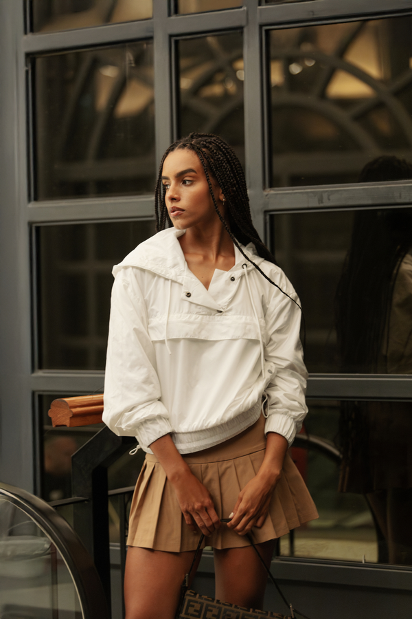 Jaqueta Corta Vento Fitness Impulse Branco