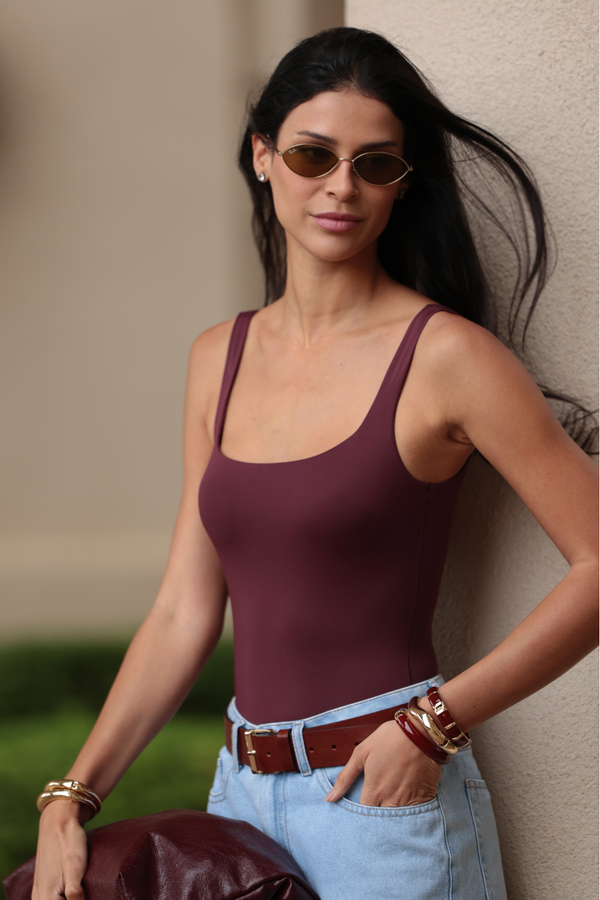 Body Duplo Cavado Basic Beauty Cereja