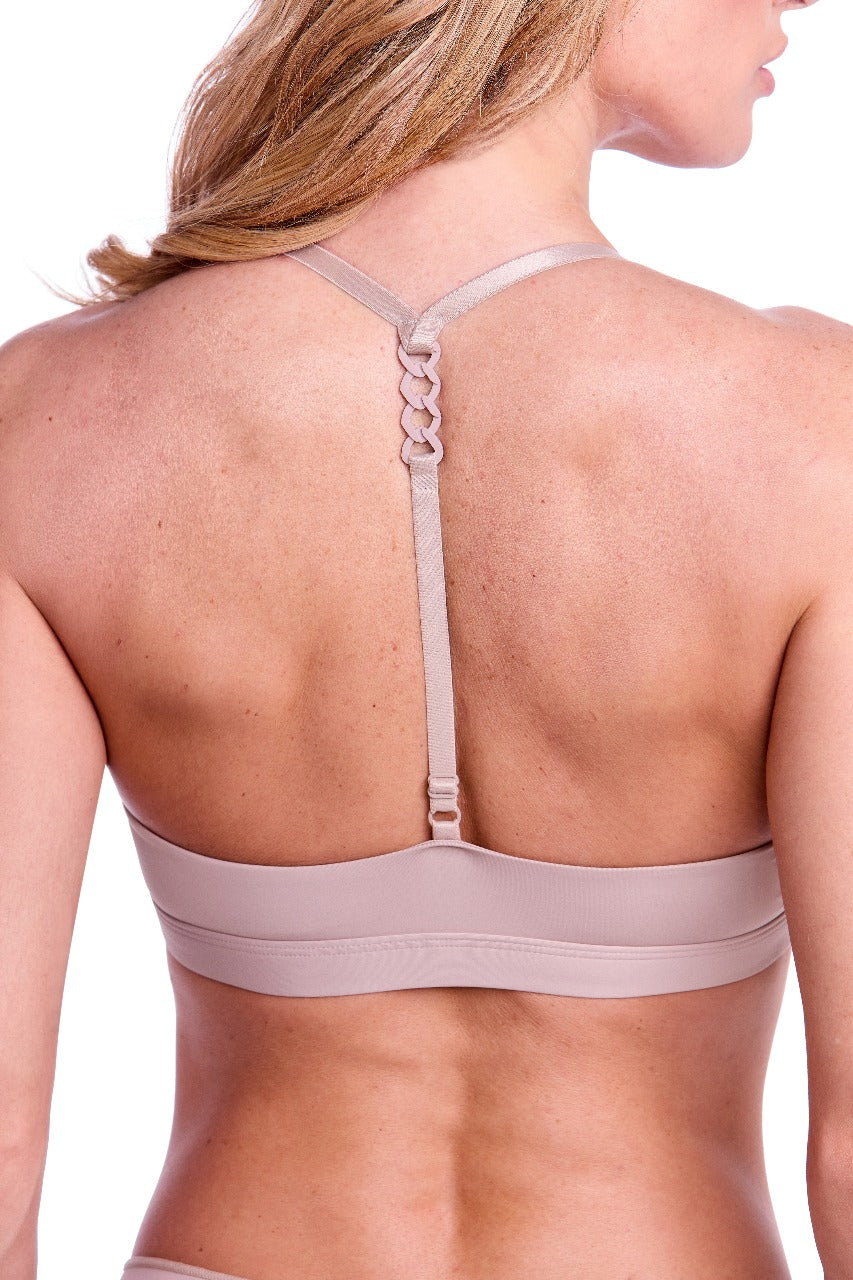 Sutiã Nadador Sem Bojo Basic Beauty Amêndoa